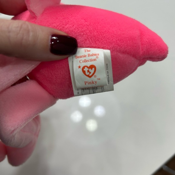 Rare Beanie Babie Pinky with errors 1995 - Picture 6 of 6